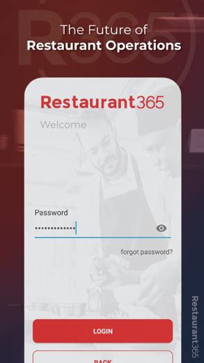 restaurant365 log in red.
